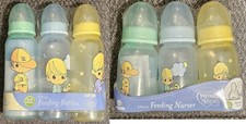 Lot of 6 Baby Bottles 3 8-OZ  3 4-OZ Precious Moments BPA-Free Brand-New