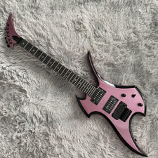 Electric Guitars Purple Spiders Inlay Open 2H Pickups FR Bridge Black Hardware