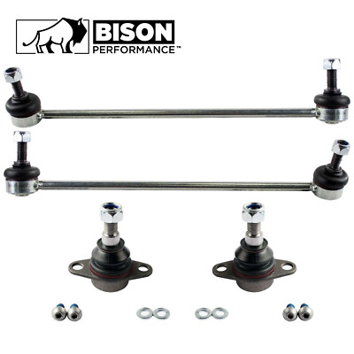 Bison Performance 4pc Front Sway Bar Link Lower Ball Joint Kit For BMW E53 X5