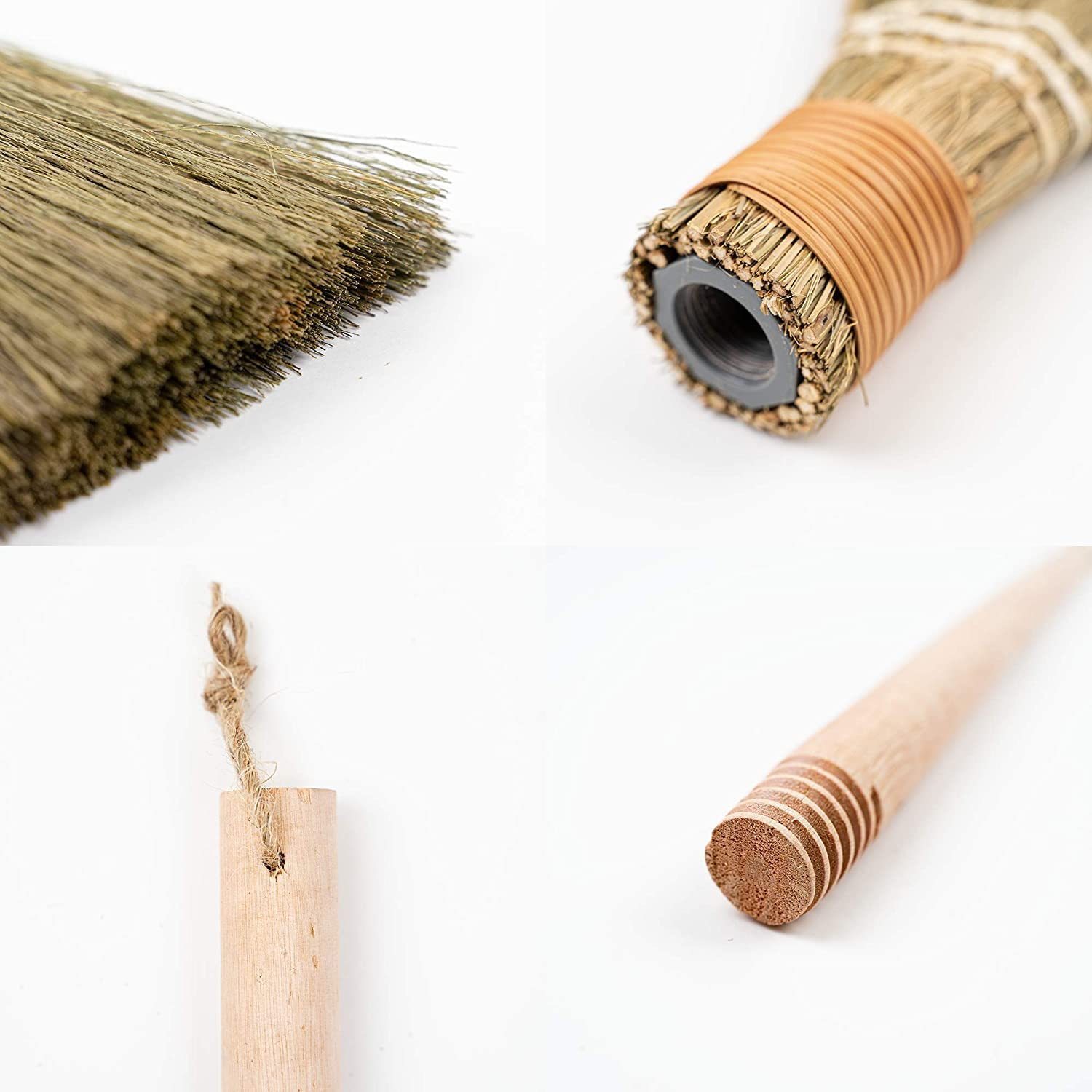 Natural Whisk Sweeping Hand Handle Broom Vietnamese Straw Soft Broom