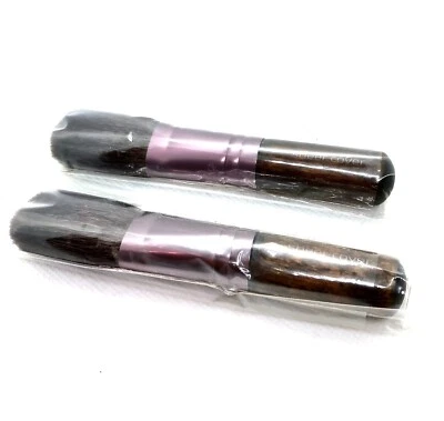 Sheer Cover Foundation Brush Duo Set - Natural Bristles