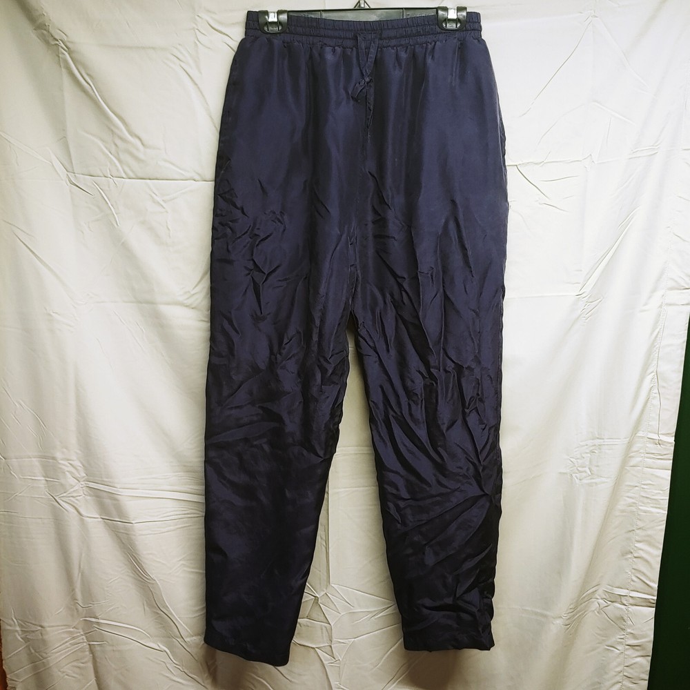 Mens Size M Medium Blue 100% Silk Exercise Pants