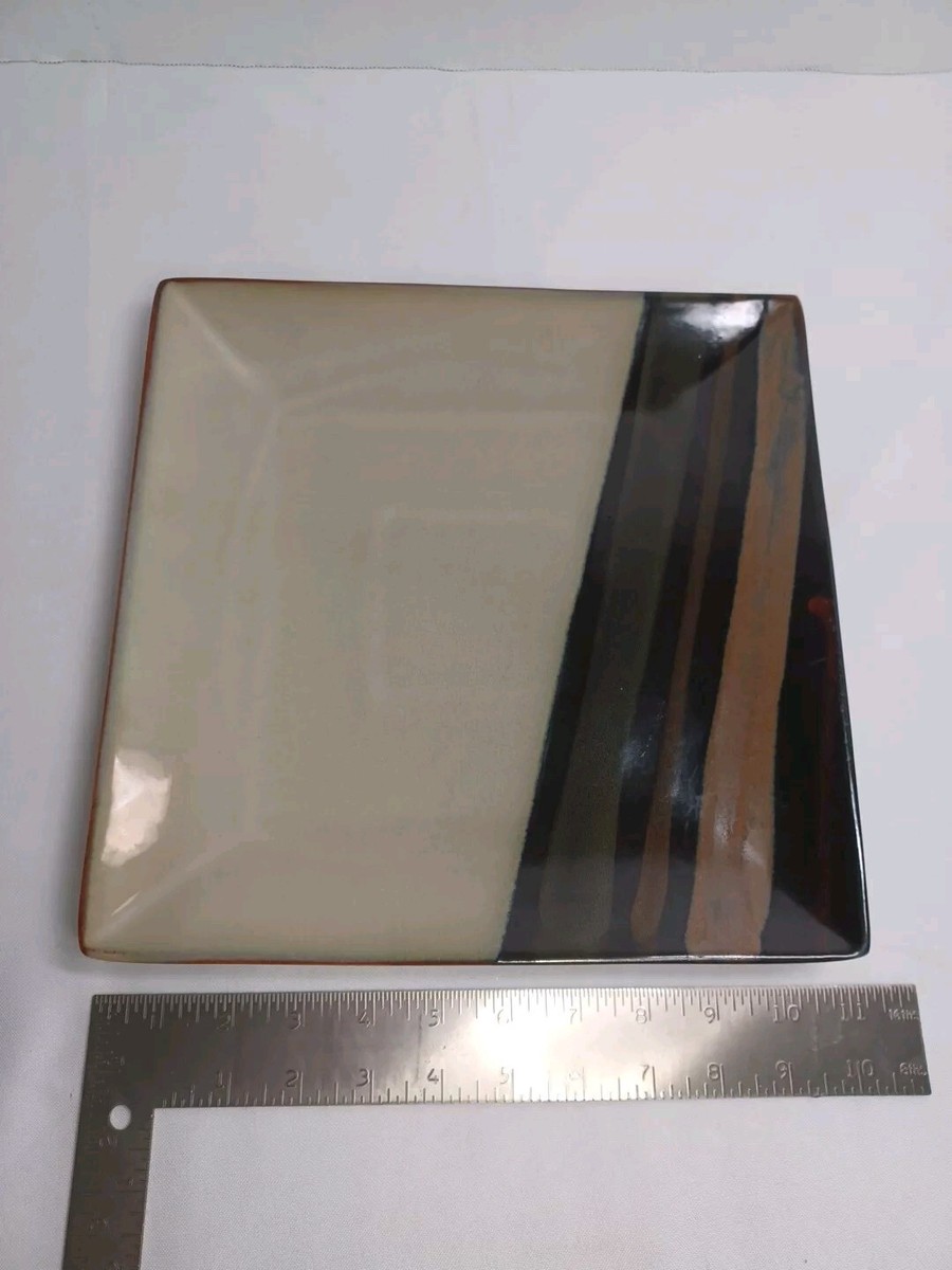 SANGO AVANTI BLACK 4721 SQUARE DINNER PLATES 11