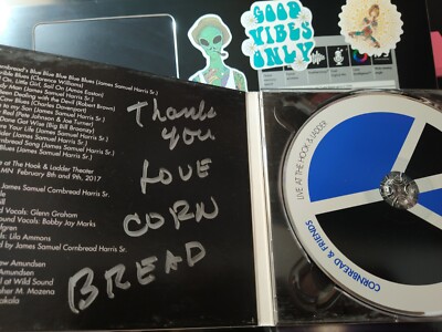 CORNBREAD HAND SINGED AUTOGRAPH CD ''LIVE AT THE HOOK & LADDER'' CASINO JAZZ [148]