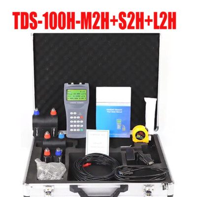 TDS-100H-M2H+S2H+L2H Handheld Digital Ultrasonic Flowmeter Flow Meter