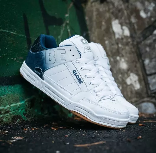 Globe white shoes sales