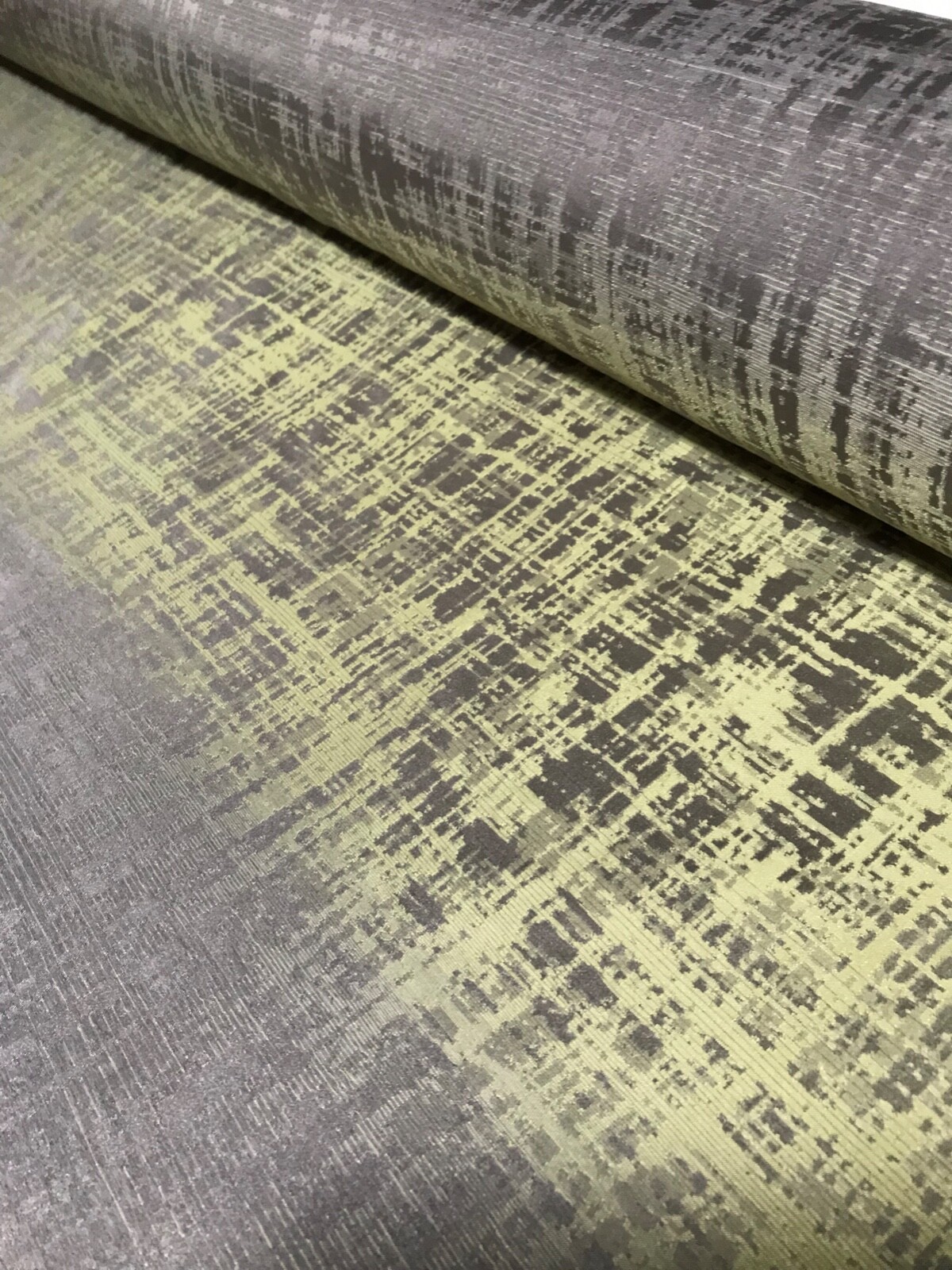 Silver and Green Abstract Striped Designer Robert Allen fabric by the yard eBay