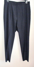 Classiques Entier Petites, Women's Black Dress Pants, Flat Front Size 12 Petite