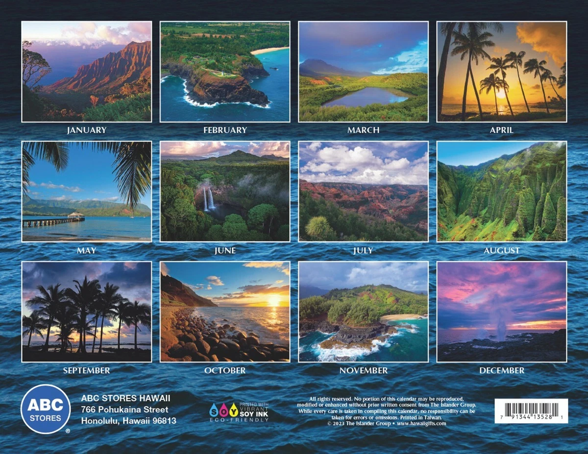 2024 CALENDAR HAWAIIAN PICTORIAL, 51 OFF
