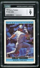 KELLY GRUBER 1992 Donruss Previews #8 Toronto Blue Jays Promo Sample CGC 9 Mint