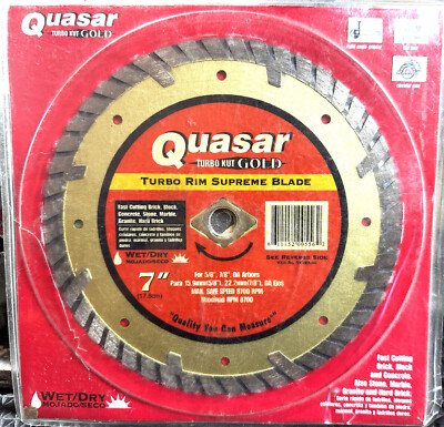 Quasar Turbo Kut Gold 4 in. Turbo Rim Supreme Diamond Blade Quasar Turbo Kut Gold 4 in. Turbo Rim Supreme Diamond Blade