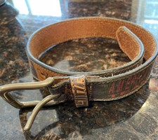 Gap Genuine Leather Belt Kids Children's Youth Size XS 20-25  Sports Theme