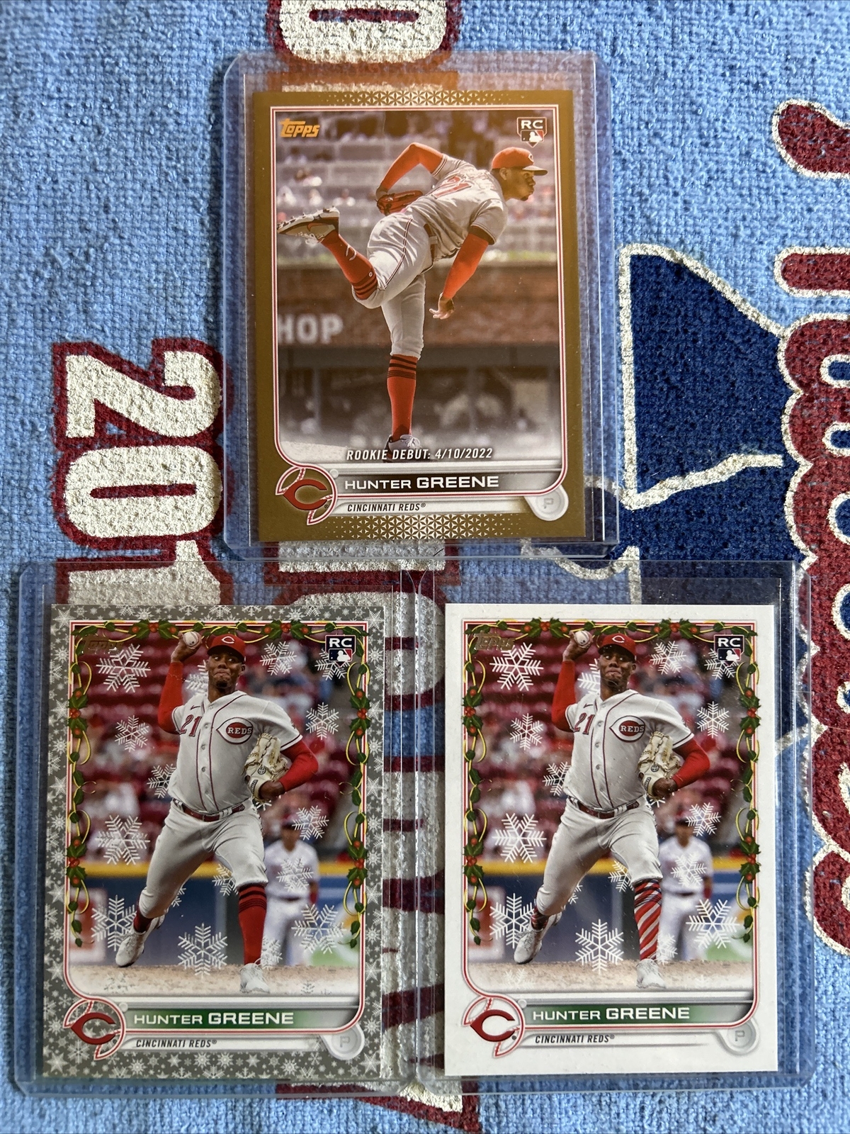 2022 Topps Update Rookie Debut Gold Foil Hunter Greene RC #US267 Rookie