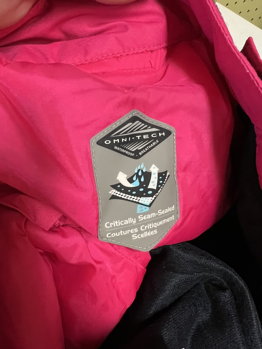 【美品 高機能】US Columbia OMNI-TECH ピンク スノーパンツ Columbia Ski Pants Womens Large Pink Snowboard Waterproof