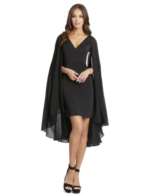 slim fit dress slacks I.H.F Black Strapless Bustier Velvet Gown with Long Cape