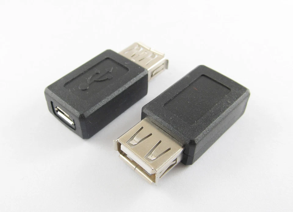10x USB 2.0 A Female To USB Micro 5 Pin Jack Female Adapter Converter Connector - Image 2 of 4