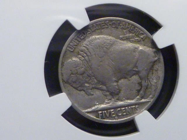 1917 D Buffalo Nickel Coin, NGC VF Details Environmental Damage - Image 2 of 4