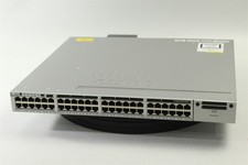 Cisco WS-C3850-48U-L 48-Port Gigabit Switch w/ 1x 1900WAC PSU  Blank Module