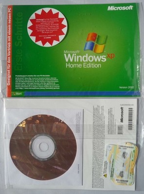 Microsoft Windows XP Home - SB/OEM mit CD - inkl. SP2 - Deutsch -