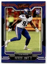 2021 Panini Playbook Patrick Jones II Rookie Minnesota Vikings #175