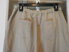 Wms Caribbean Joe Clam Digger Capris Sz L Khaki Tan 4 Pkts Rayon Blend Zip/Tie — photo 3