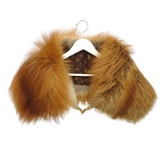 Louis Vuitton Escharpe Chain Foxy Fox Fur Shawl Tippet Monogram M78705 Aa
