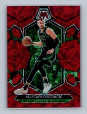 2023-24 Panini Mosaic #169 Kristaps Porzingis Red International #/75