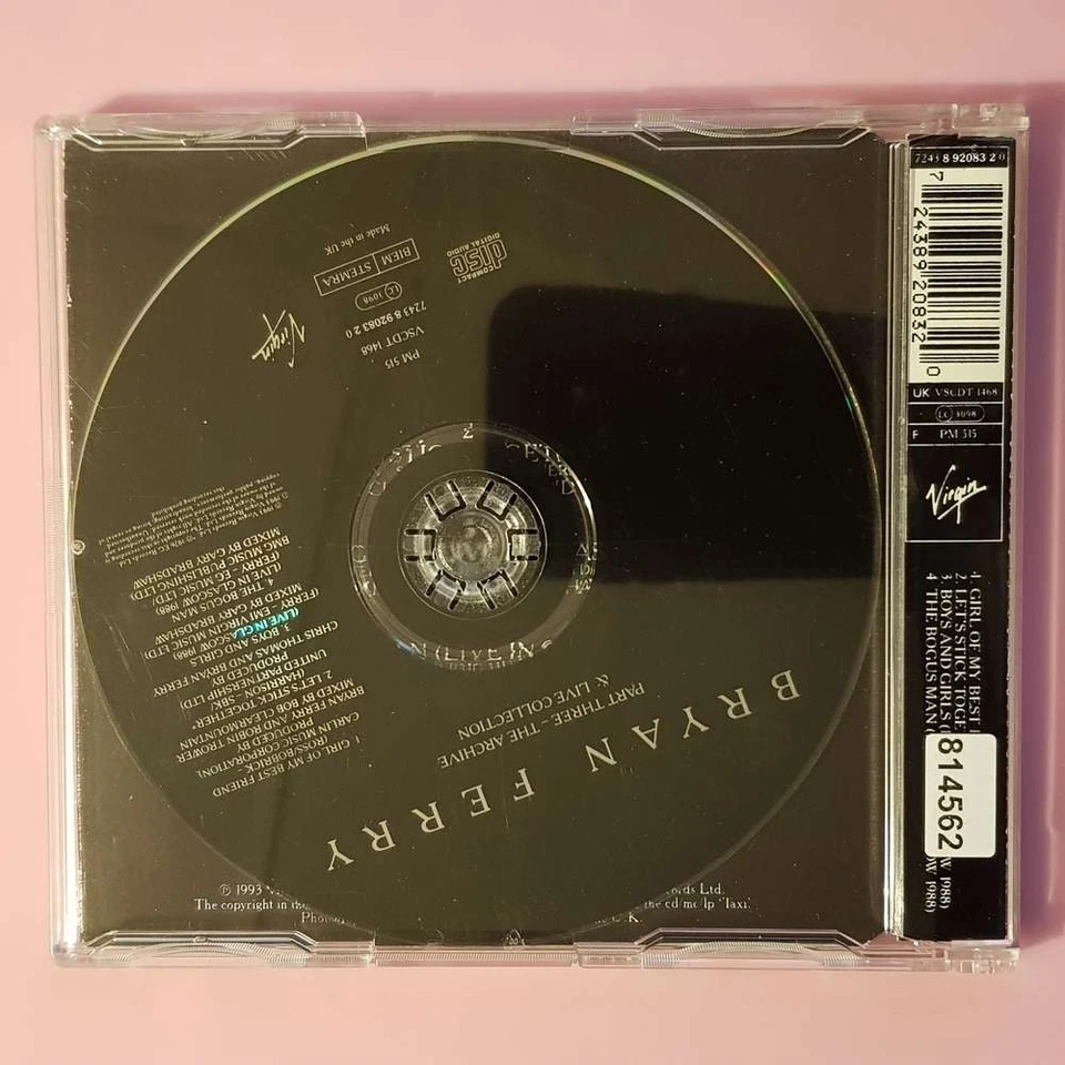BRYAN FERRY Girl Of My Best Friend UK Swindon VG/VG+ (MCD) - Bild 3 von 3