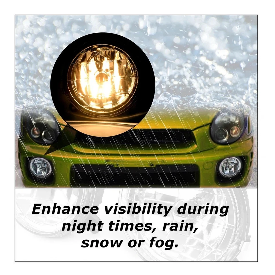 Clear Lens Glass Fog Lights Set Fit For 2002-2003 Subaru Impreza RS / WRX Foto 2 de 4