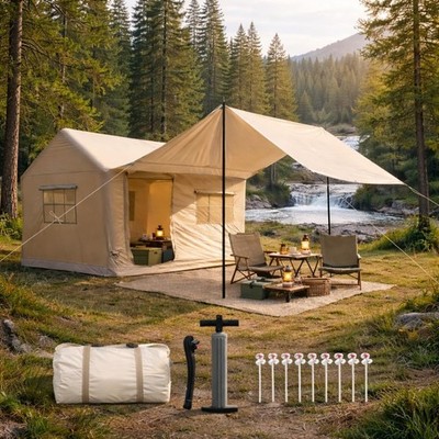 Luxury Inflatable Camping Tent House 6-8 Person 118x158