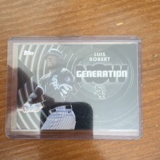 Topps 2022 Series 1 Luis Robert Generation Now Black #GN-10 006/299 White Sox
