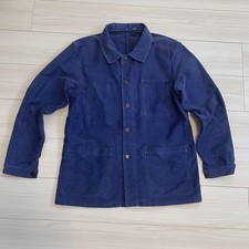 Rare 1960s French moleskin work jacket 46