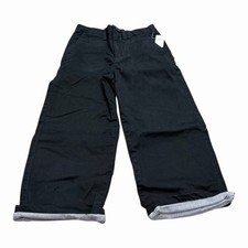 GAP Kids Black Lined Chino Pants, Size 6, NEW