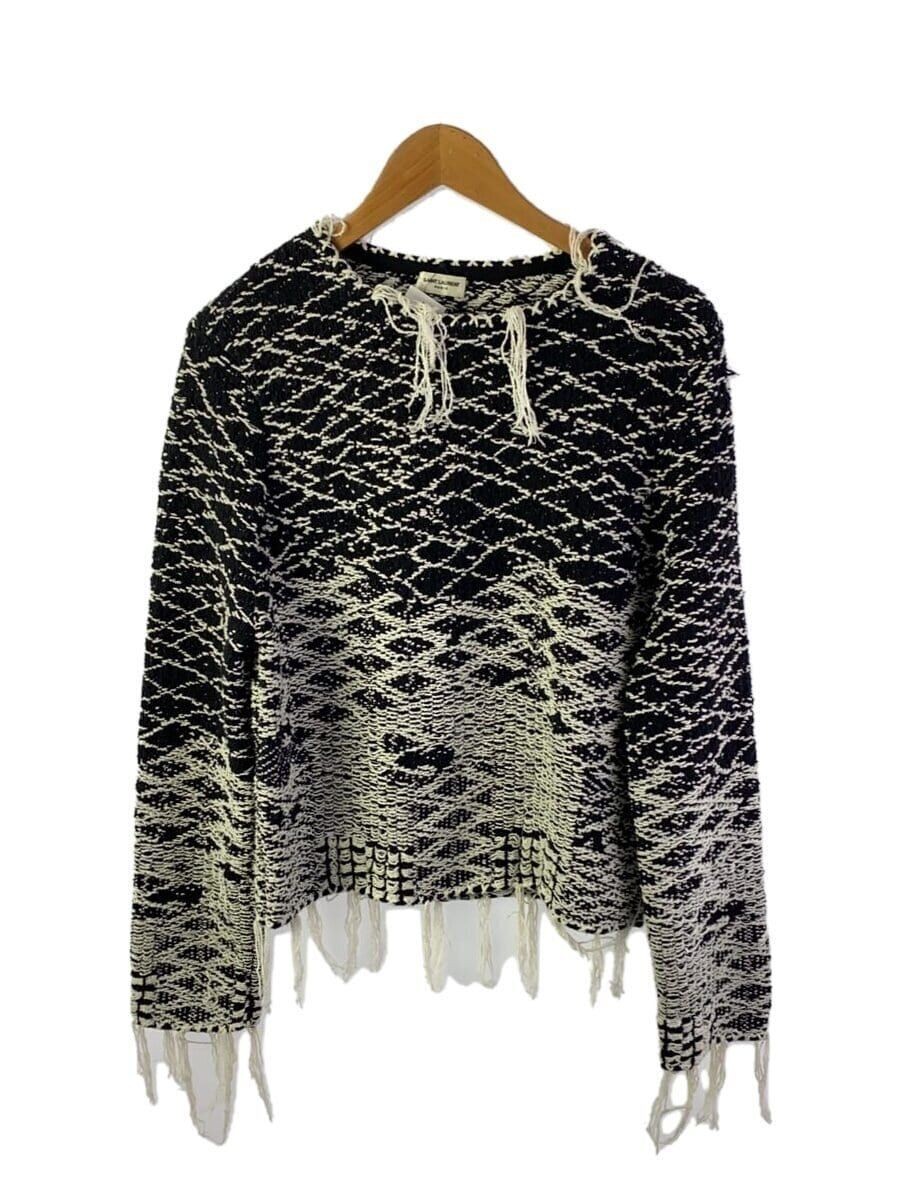 SAINT LAURENT maglia e maglione (spessa) S cotone BLK modello totale KR61 500055