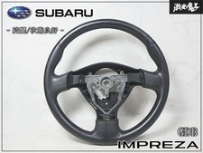 Subaru Impreza Wrx Sti Gdb Genuine Steering Wheel Red Stitch Gs120-00860 Oem Jdm