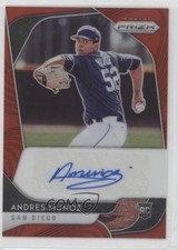 2020 Panini Prizm Rookie Auto Red Prizm 19/75 Andres Munoz #RA-MU Auto y8h
