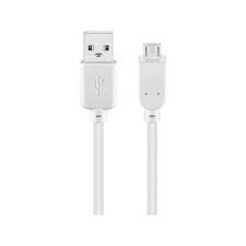 Goobay 96194 Cavo USB 2.0 ad Alta Velocità, 28 AWG, Bianco, 3m Lunghezza del ...