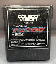 Turbo by Sega Coleco ColecoVision Vintage Video Game Cartridge 80s Racing Tested