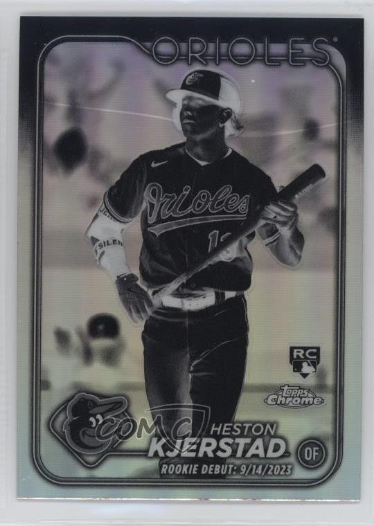 2024 Topps Chrome Update Debut Negative Refractor Heston Kjerstad Rookie RC