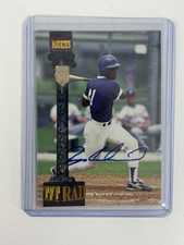 1994 Signature Rookies Tetrad Roger Cedeno 87 Dodgers Auto Rookie Card 2012/7750. rookie card picture