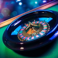 Casino Style 16 inch Roulette Wheel Gambling Gaming Set Large Size Felt FULL SET