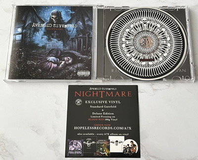 Avenged Sevenfold Nightmare CD ORIGINAL 2010 Warner 524026-2 Mike