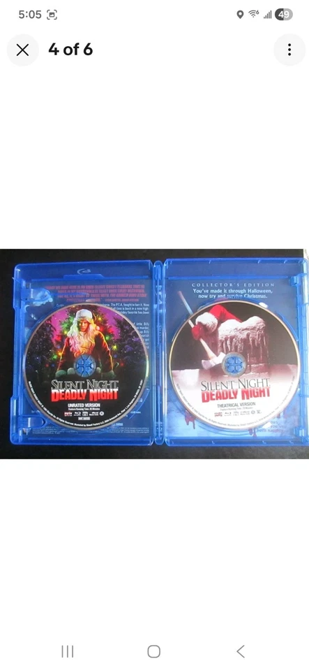 Silent Night Deadly Night Unrated and Theatrical Version Blu-ray Scream Factory - Image 3 of 4