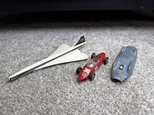 CORGI TOYS JOBLOT VINTAGE PRESSOFUSO PACCHETTO VEICOLI FERRARI BLUEBIRD CONCORDE