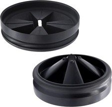 Removable Quiet Collar Drain Plug - Black 3 3/8" Garbage Disposal Splash Guards