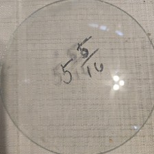 5-5/16" Diameter Convex Glass Dome Clock Face Replacement