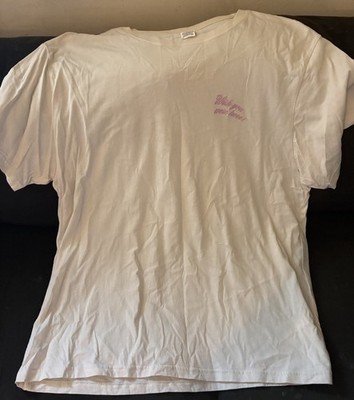 Victoria's Secret PINK, White, Aspen Ski ''Wish You Were Here'' Campus Tee XL