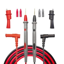 Professional Multimeter Test Leads 1000V 20A, 40.5in, Kit, Red 