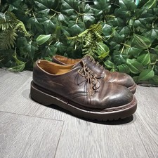 Dr Martens Vintage 1561 Made In England Oxfords Brown Leather Women 5 UK 7 US