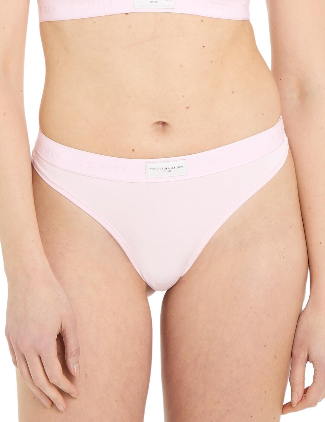 L - 14 Tommy Hilfiger TH Established Thong Knickers Designer Lingerie Briefs